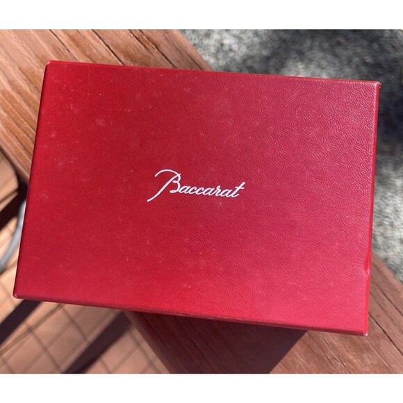 Baccarat Crystal Cherub Angel in Fluted Skirt Figurine W Hymn Book Signed w/ Box - Picture 11 of 14